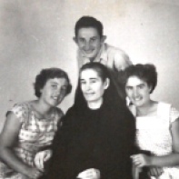(l-r)Celestina, Gjon, Kristina and mother Marta
